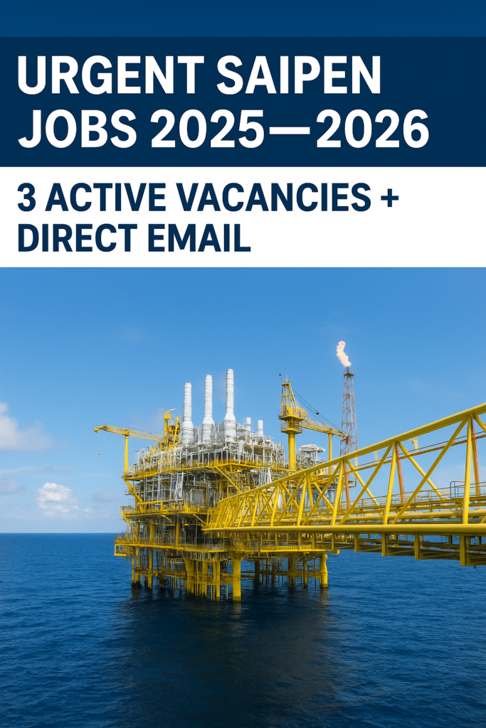 Saipem Jobs 2025–2026: Urgent Vacancies & How to Apply Now saipem jobs 2025 2026
